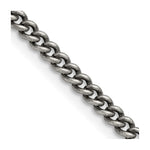 Load image into Gallery viewer, Stainless Steel 4.0mm 18in Round Curb Antiqued ChainSRN1007-18
