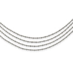 Load image into Gallery viewer, Stainless Steel Multichain 17in NecklaceSRN1083-17
