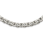 Load image into Gallery viewer, Stainless Steel Polished Ovals 24in NecklaceSRN1091-24

