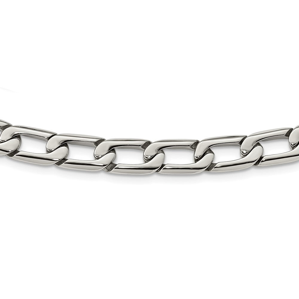 Stainless Steel Polished Squares NecklaceSRN1106-24