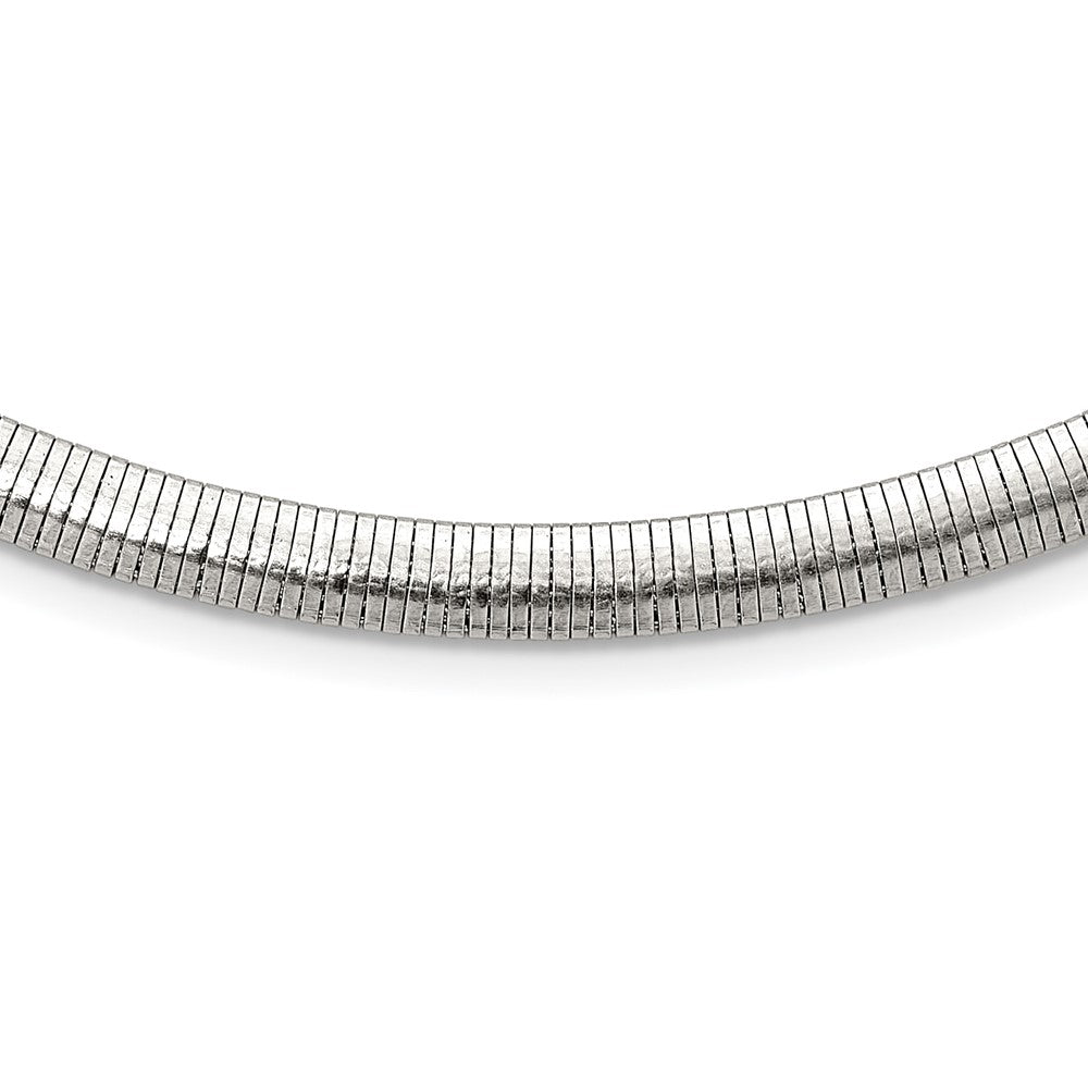Stainless Steel 6mm Omega NecklaceSRN1110-18