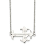 Load image into Gallery viewer, Stainless Steel Brushed &amp; Polished Sideways Cross NecklaceSRN1184-21
