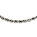Load image into Gallery viewer, Stainless Steel Polished 7mm Rope NecklaceSRN1244-16
