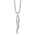 Load image into Gallery viewer, Stainless Steel Italian Horn NecklaceSRN129-22
