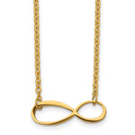 Load image into Gallery viewer, Stainless Steel Infinity Yellow IP-plated Polished NecklaceSRN1290-20
