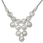 Load image into Gallery viewer, Stainless Steel Multi-circle Polished with 2in ext. NecklaceSRN1308-16

