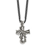 Load image into Gallery viewer, Stainless Steel Polished and Antiqued NecklaceSRN1381-20
