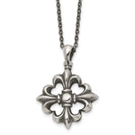Load image into Gallery viewer, Stainless Steel Polished and Antiqued NecklaceSRN1382-18
