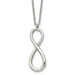 Load image into Gallery viewer, Stainless Steel Polished Infinity Symbol NecklaceSRN1407-18
