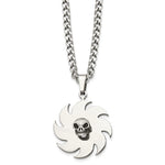 Load image into Gallery viewer, Stainless Steel Saw Blade with Skull NecklaceSRN144-24
