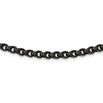 Load image into Gallery viewer, Stainless Steel Black IP-Plated Brushed NecklaceSRN1457-24
