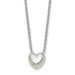 Load image into Gallery viewer, Stainless Steel Polished Heart NecklaceSRN1458-19
