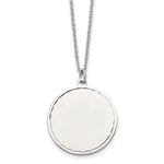 Load image into Gallery viewer, Stainless Steel Polished Engraveable Round Disc w/2in. Ext. NecklaceSRN1467-18
