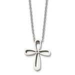 Load image into Gallery viewer, Stainless Steel Polished Cross NecklaceSRN1478-18
