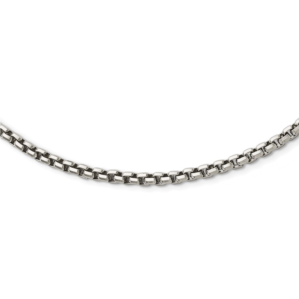 Stainless Steel Polished Fancy Link 3.80mm Chain NecklaceSRN1494-19.75