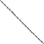 Load image into Gallery viewer, Stainless Steel Polished and Textured 5.00mm Fancy Link Chain NecklaceSRN1498-19.25
