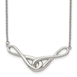 Load image into Gallery viewer, Stainless Steel Polished Infinity Symbols NecklaceSRN1541-19
