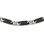 Load image into Gallery viewer, Stainless Steel Polished Black IP-plated Link NecklaceSRN1576-24
