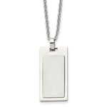 Load image into Gallery viewer, Stainless Steel Brushed and Polished NecklaceSRN1588-22
