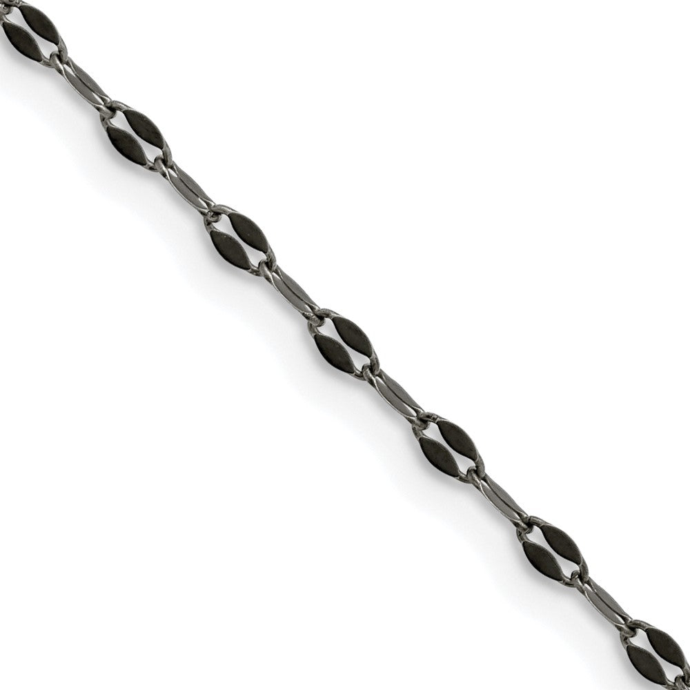 Stainless Steel 2.50mm Oxidized Fancy ChainSRN1609-16