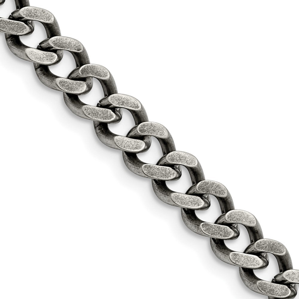 Stainless Steel 7.50mm Oxidized Curb ChainSRN1611-20