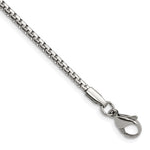 Load image into Gallery viewer, Stainless Steel 2.50mm Polished Fancy Box ChainSRN1615-16
