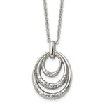 Load image into Gallery viewer, Stainless Steel CZ NecklaceSRN1622-20
