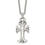 Load image into Gallery viewer, Stainless Steel Antiqued Cross NecklaceSRN1625-24
