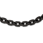 Load image into Gallery viewer, Stainless Steel Black IP-plated 19.75in NecklaceSRN165-20
