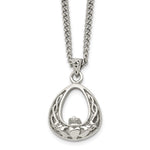 Load image into Gallery viewer, Stainless Steel Polished Claddagh NecklaceSRN1792-18
