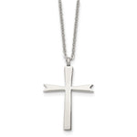 Load image into Gallery viewer, Stainless Steel Polished Cross NecklaceSRN1853-18
