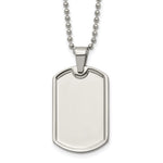 Load image into Gallery viewer, Stainless Steel Polished Dog Tag NecklaceSRN2027-20
