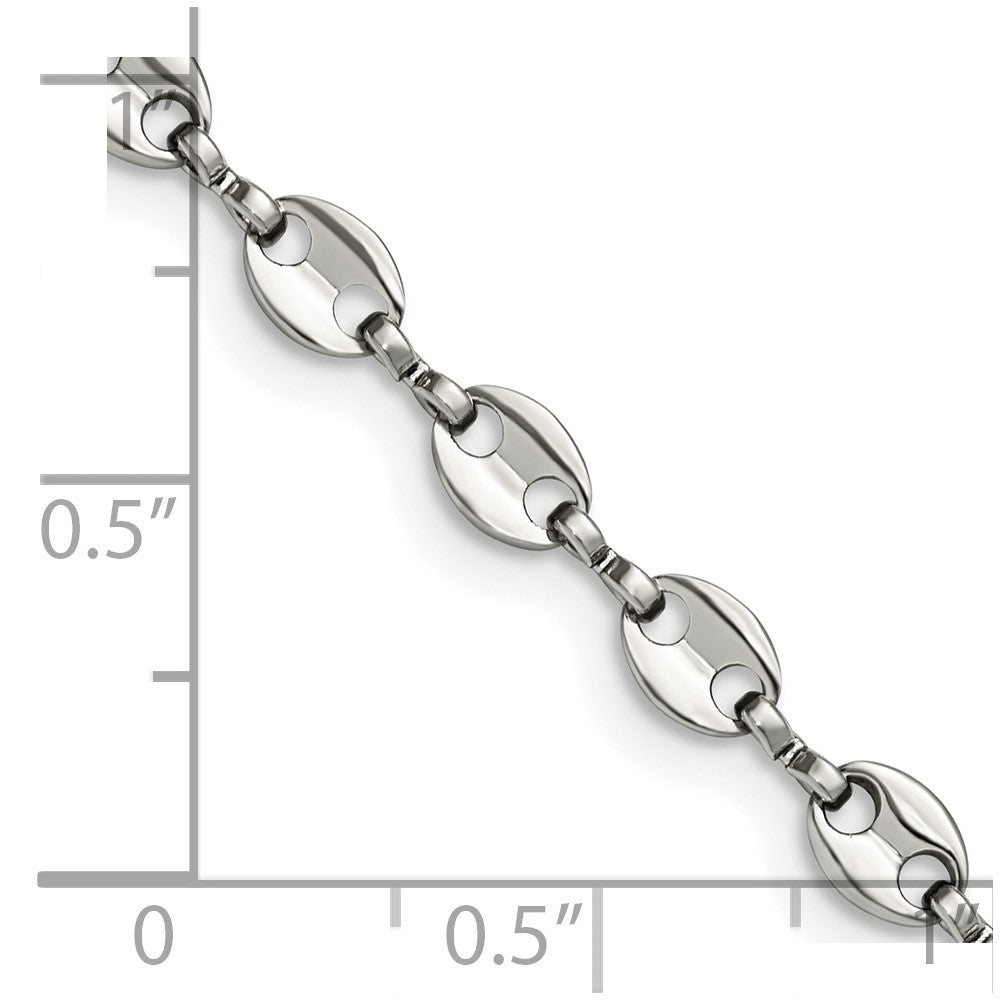 Stainless Steel Polished Fancy Link 24in ChainSRN2547-24
