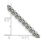 Load image into Gallery viewer, Stainless Steel High Polished 3.9mm Rounded Box ChainSRN2549-24

