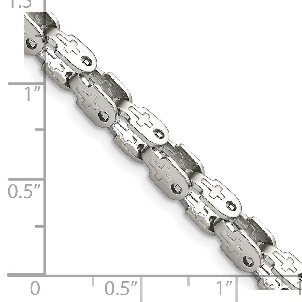 Stainless Steel Polished Fancy Link 18in ChainSRN2689-18
