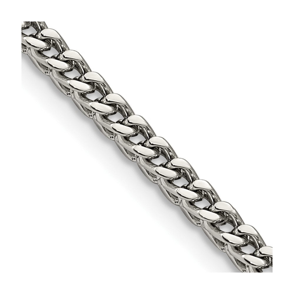 Stainless Steel Polished 4mm 18in Franco ChainSRN2898-18