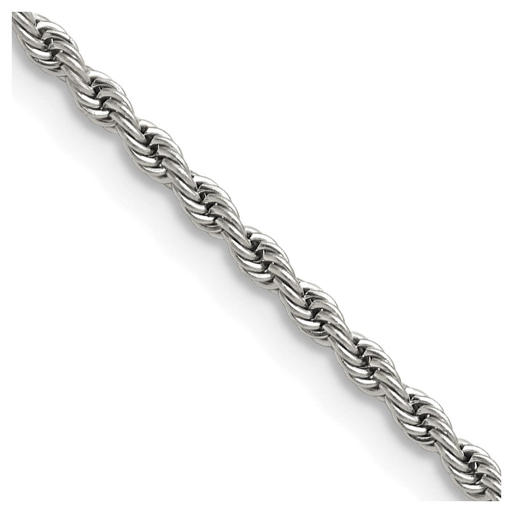 Stainless Steel 2.4mm 18in Rope ChainSRN672-18