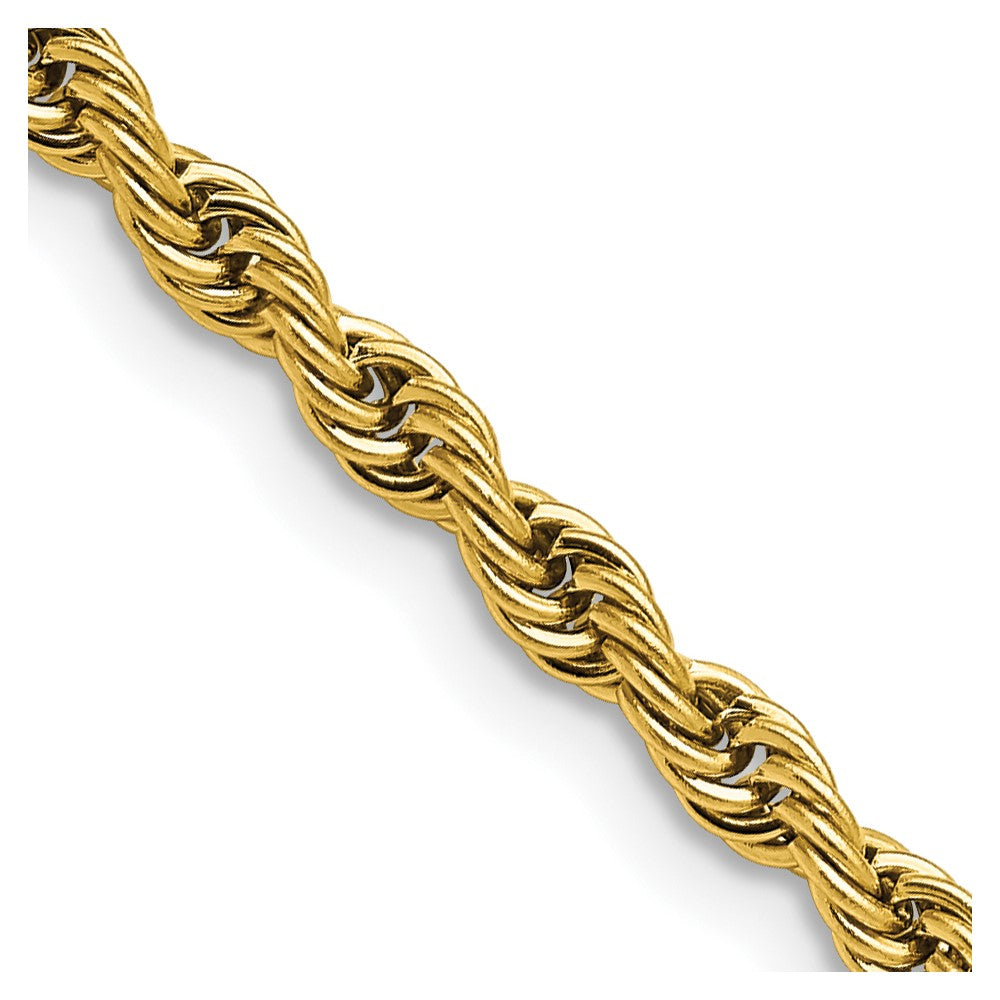 Stainless Steel Yellow IP-plated 4.0mm 18in Rope ChainSRN673GP-18