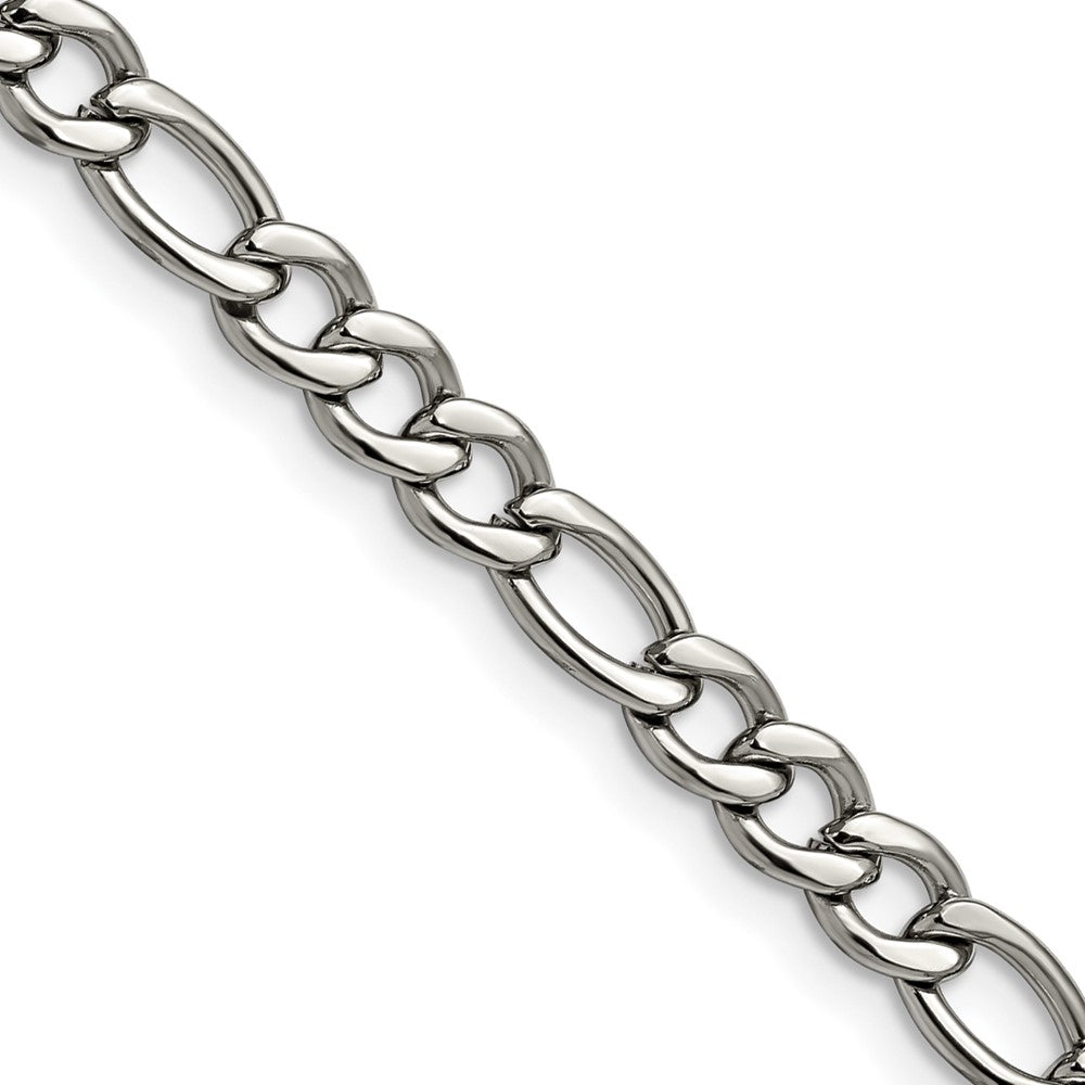 Stainless Steel 5.30mm 18in Figaro ChainSRN679-18