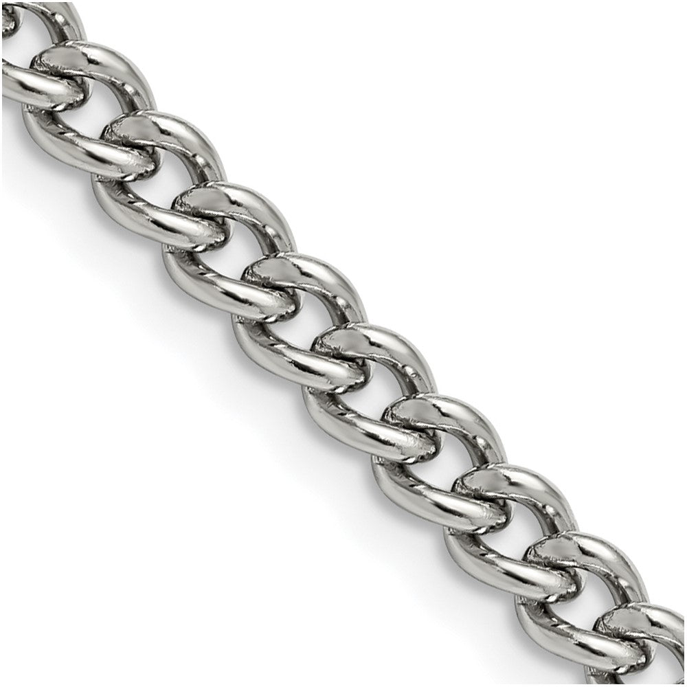 Stainless Steel 5.3mm 18in Round Curb ChainSRN687-18