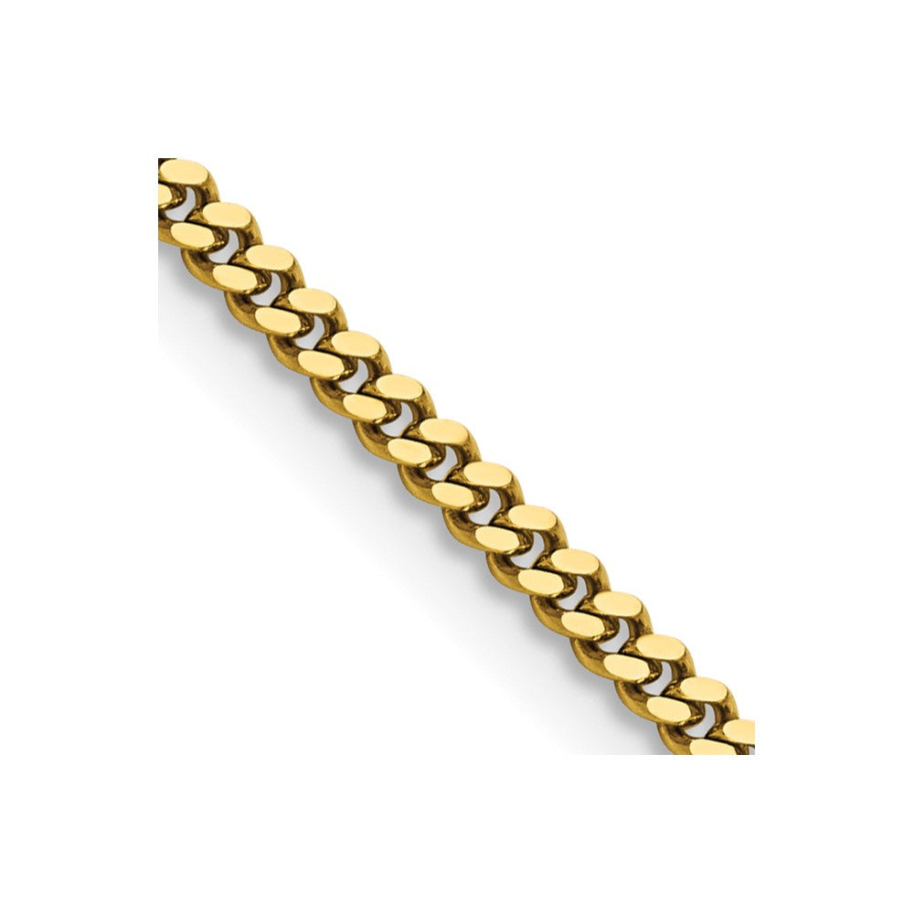 Stainless Steel IP Gold-plated 3.0mm 18in Curb ChainSRN688GP-18