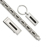 Load image into Gallery viewer, Stainless Steel Enameled Bracelet, Money Clip and Key Ring SetSRSET1
