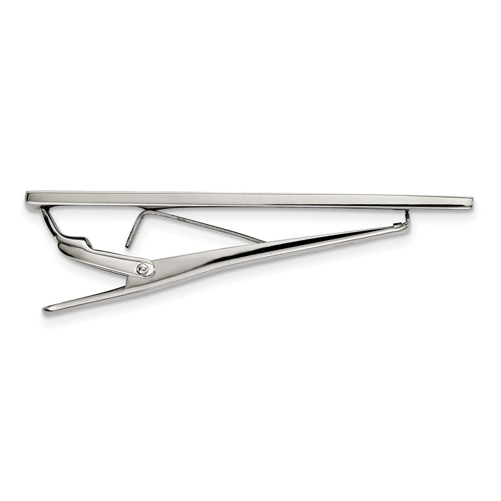 Stainless Steel Polished Studded Tie BarSRT114