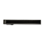 Load image into Gallery viewer, Stainless Steel Polished Gun Metal IP-plated w/Carbon Fiber Inlay Tie BarSRT126
