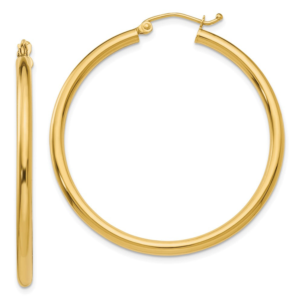 Leslie's 14k Polished 2.5mm Lightweight Tube Hoop EarringsLE2227