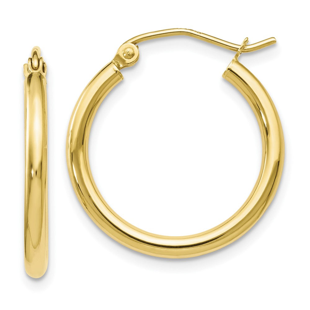Leslie's 10K Polished Hinged Hoop EarringsTA02