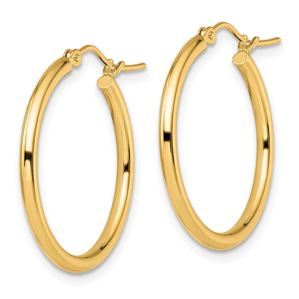 Leslie's 10K Polished Hinged Hoop EarringsTA03