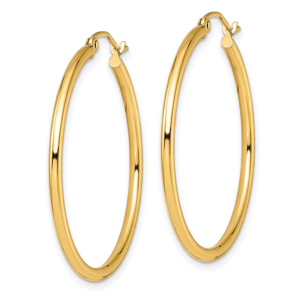 Leslie's 10K Polished Hinged Hoop EarringsTA05