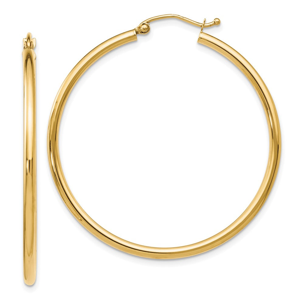 Leslie's 10K Polished Hinged Hoop EarringsTA06