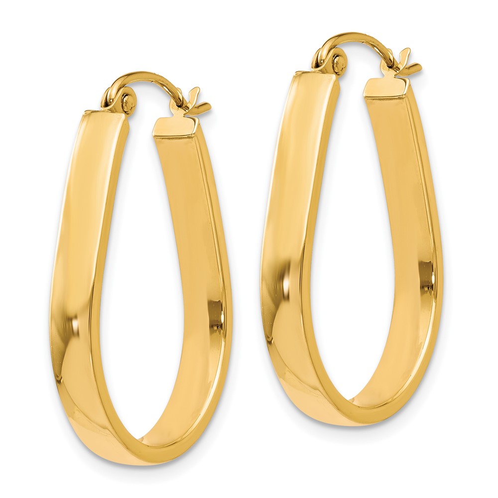 Leslie's 10K Polished Hinged Hoop EarringsTA18
